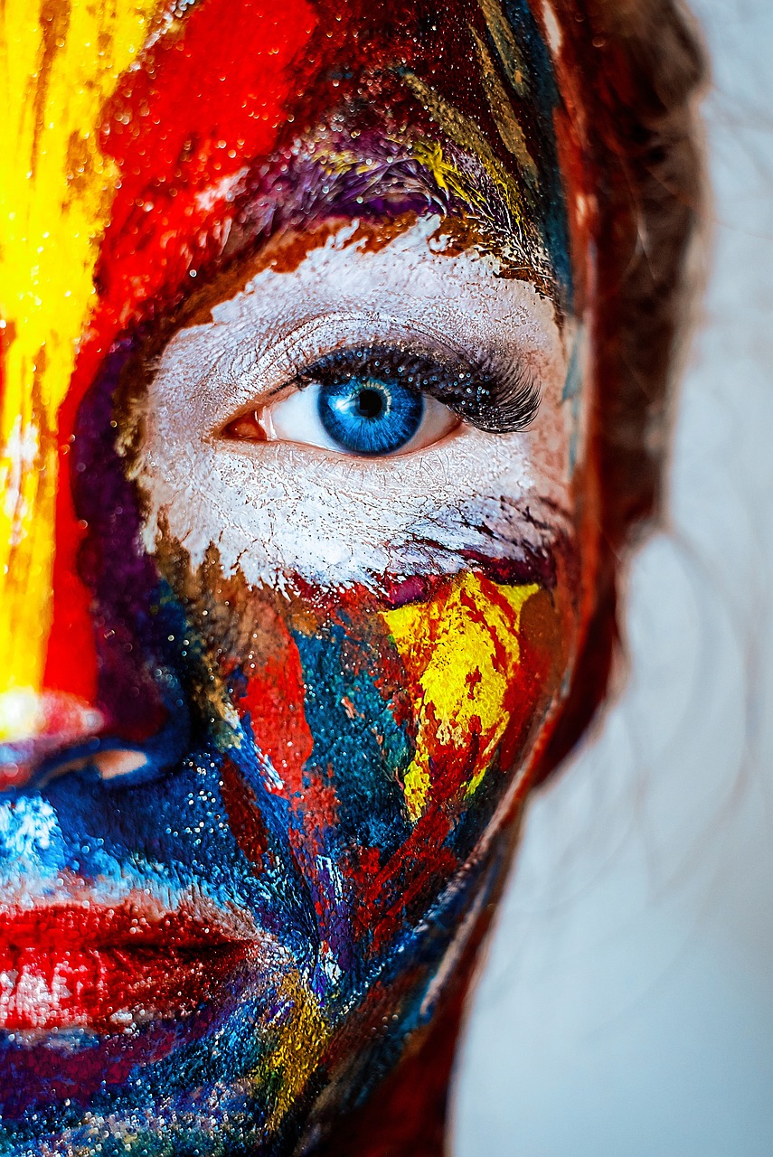 makeup, face, woman